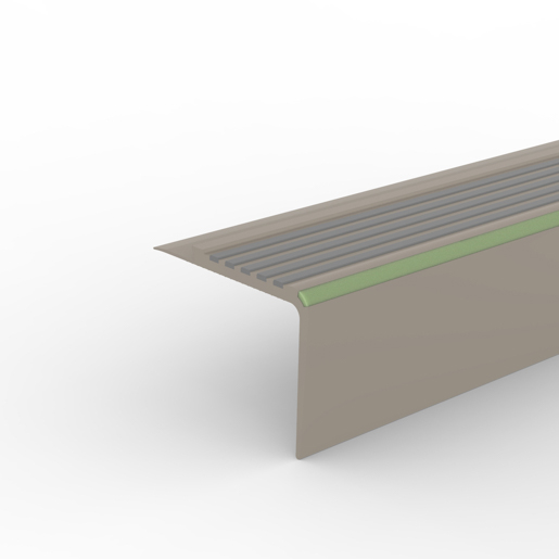 Döllken TKNG 2,5 40 1245 champag. 2,50m Treppenkante dunkelgraue Rille